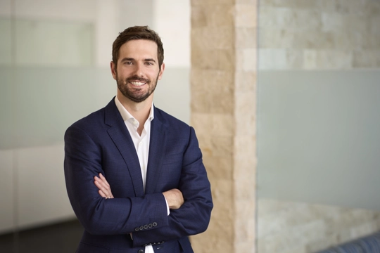 portrait of a smiling person in business attire